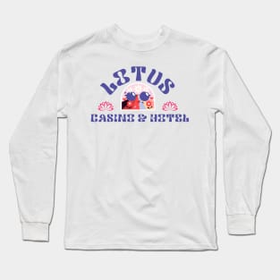 Lotus Casino Design Long Sleeve T-Shirt